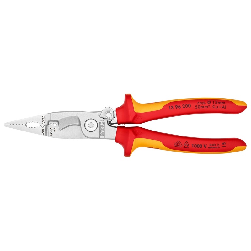 Knipex Pliers for Electrical Installation 200mm - 13 96 200