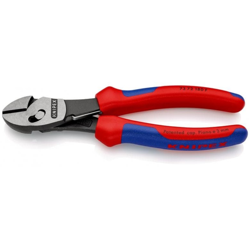 KNIPEX TwinForce High Performance Diagonal Cutters With Opening Spring - 73 72 180 F