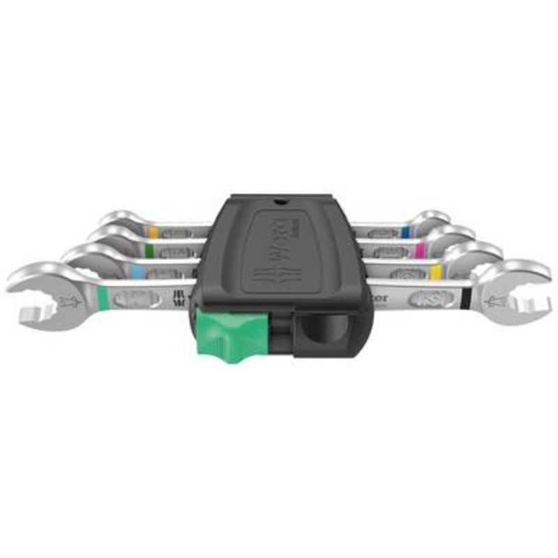 Wera 6005 Joker 4 Set 1 Double-ended open ring spanner set 4-piece 6 - 12 mm