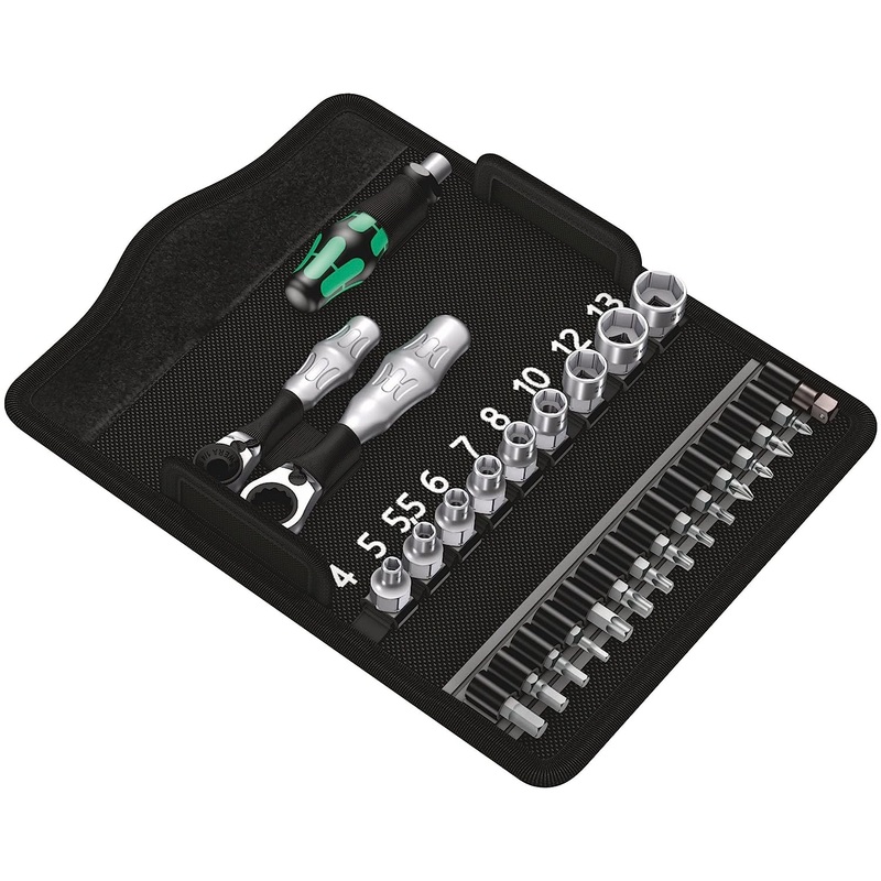 Wera Tools KK SHALLOW SOCKET SET 1/4 METRIC ZYKLOP MINI 2"