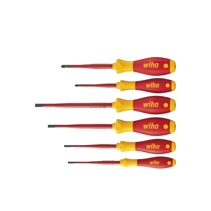 Wiha Screwdriver Set SoftFinish Electric SlimFix