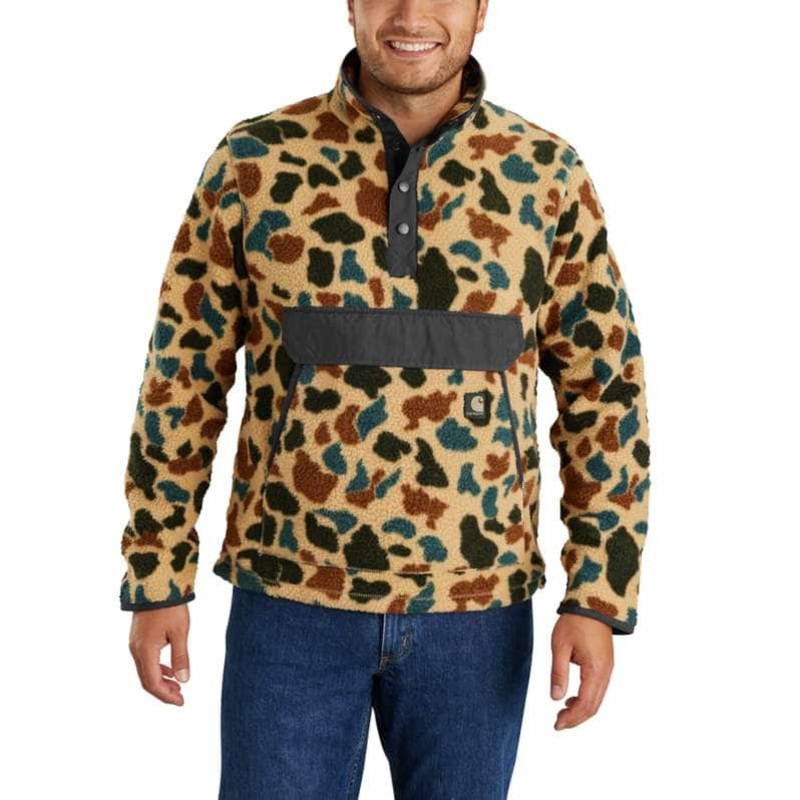 Carhartt Relaxed Fit Fleece Snap Front Jacket - 2 Warmer Rating