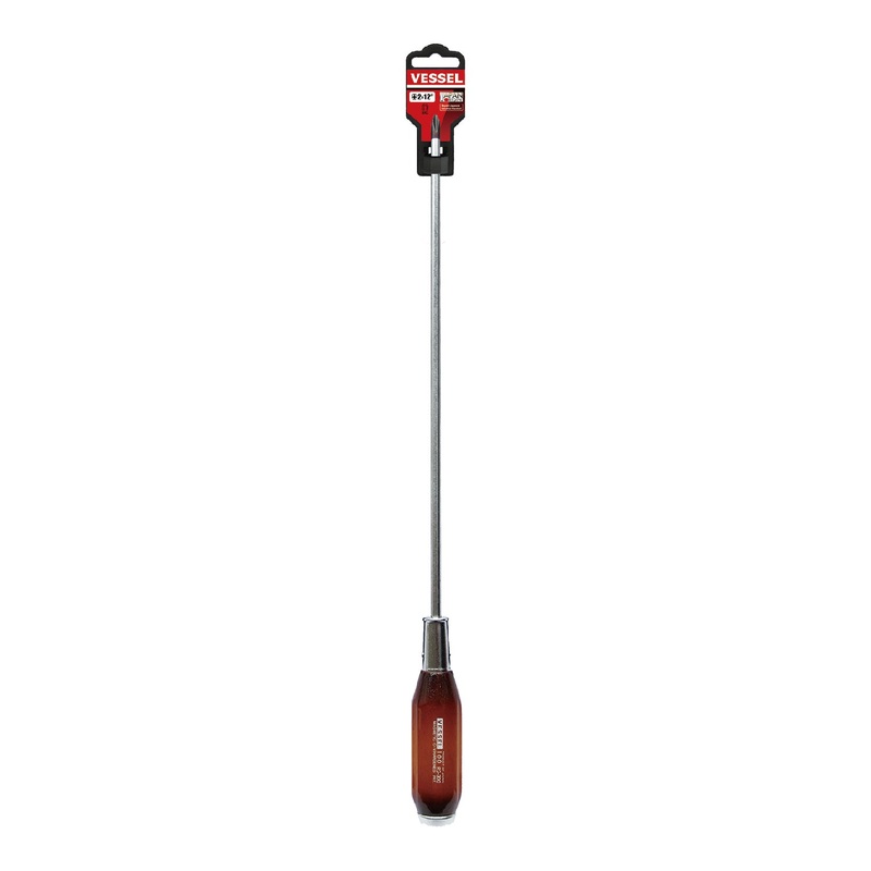 Vessel Real Wood Handle Tang-Thru Screwdriver No.100 + 2x300