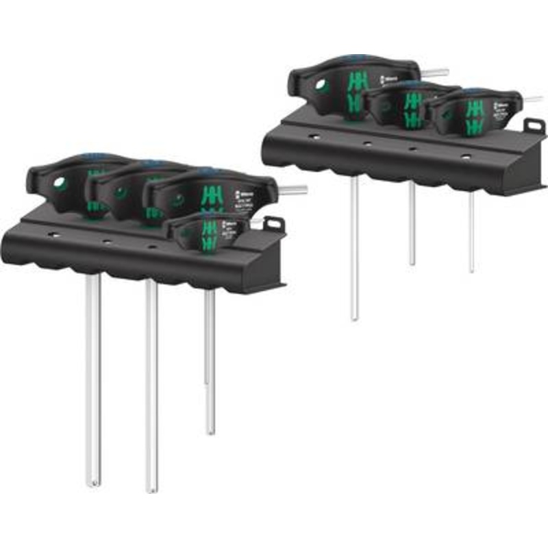 Wera 05023450001 454/7 HF Set 1 Hex-Plus - HF 7 T-Handle 7 Piece Screwdriver Set