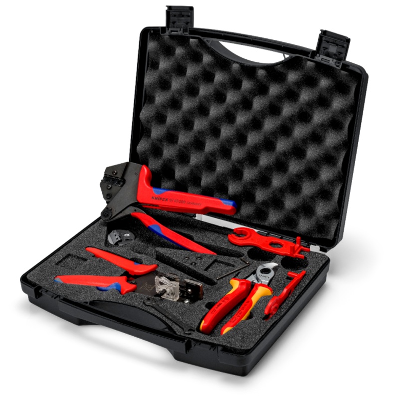 Knipex Photovoltaics kit for solar cable connectors MC4 (Multi-Contact) 7 parts