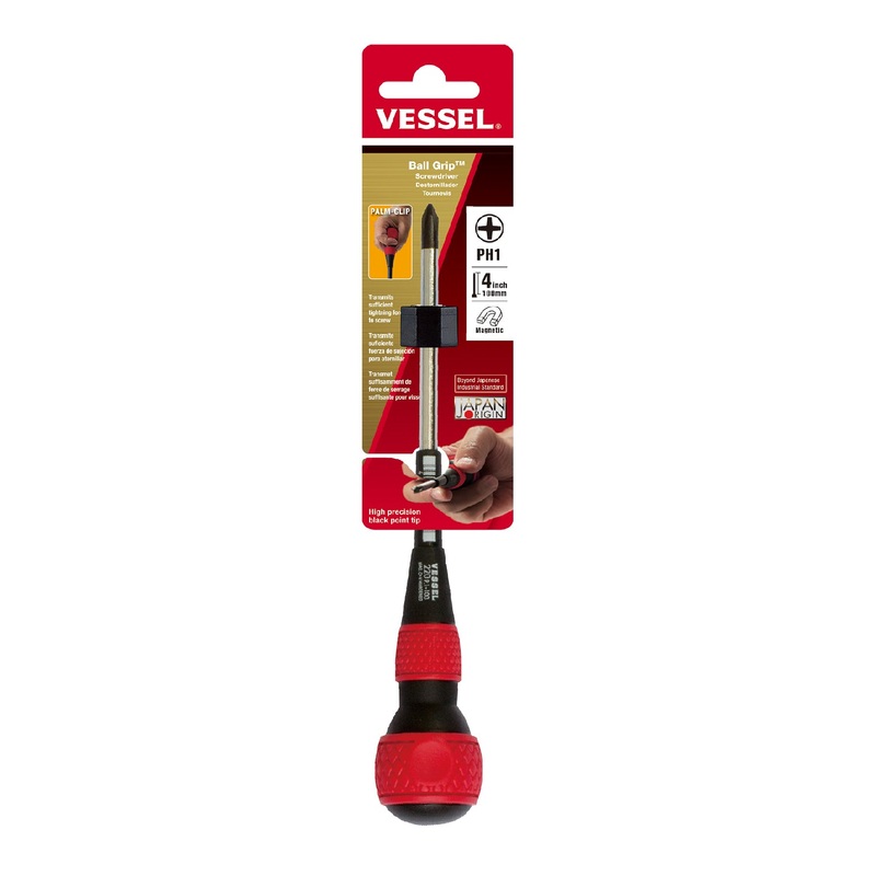 Vessel Ball Grip Screwdriver No.220 + 1x100