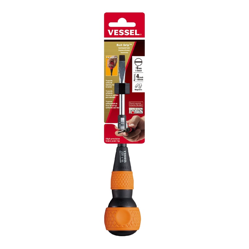 Vessel Ball Grip Screwdriver No.220 - 6x100