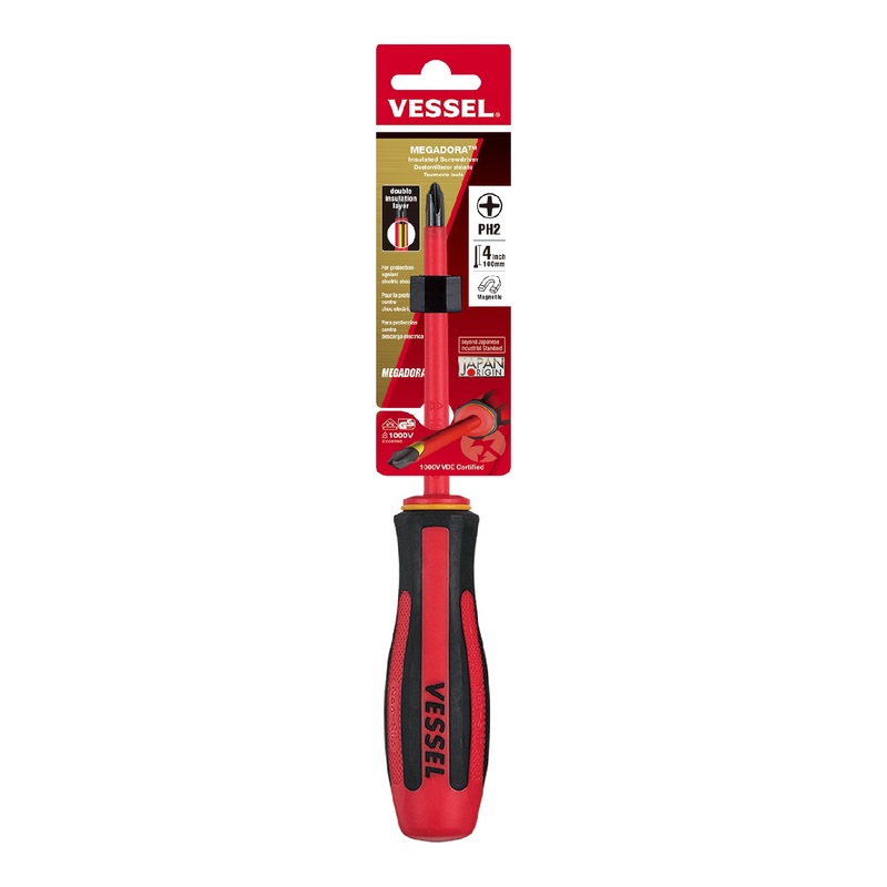 Vessel Megadora Insulated Screwdriver No.960 P 2x100