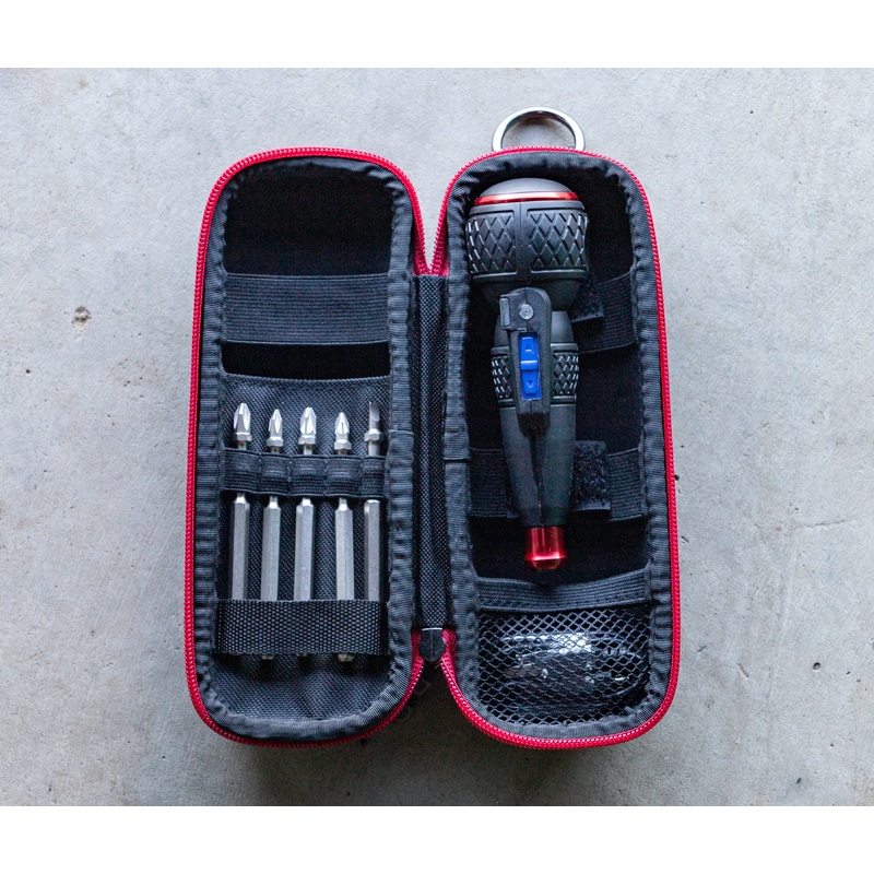 Vessel Rechargeable Ball Grip Screwdriver No.220USB 5 Piece kit with Case