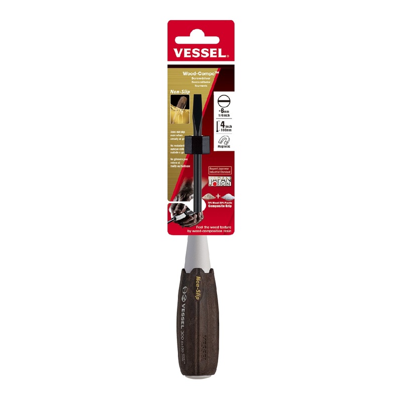 Vessel Wood-Compo Screwdriver No.300 -6x100