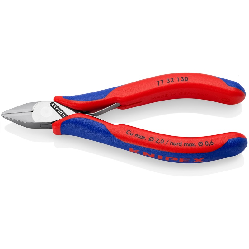 Knipex 77 32 130 Electronics Diagonal Cutter with multi-component grips 130 mm