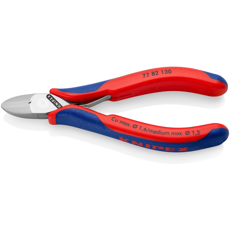 Knipex 77 82 130 Electronics Diagonal Cutters with multi-component grips 130 mm