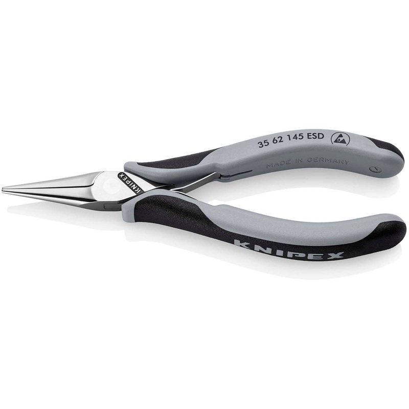 Knipex Electronics Pliers ESD with multi-component grips mirror polished 145 mm 35 62 145 ESD
