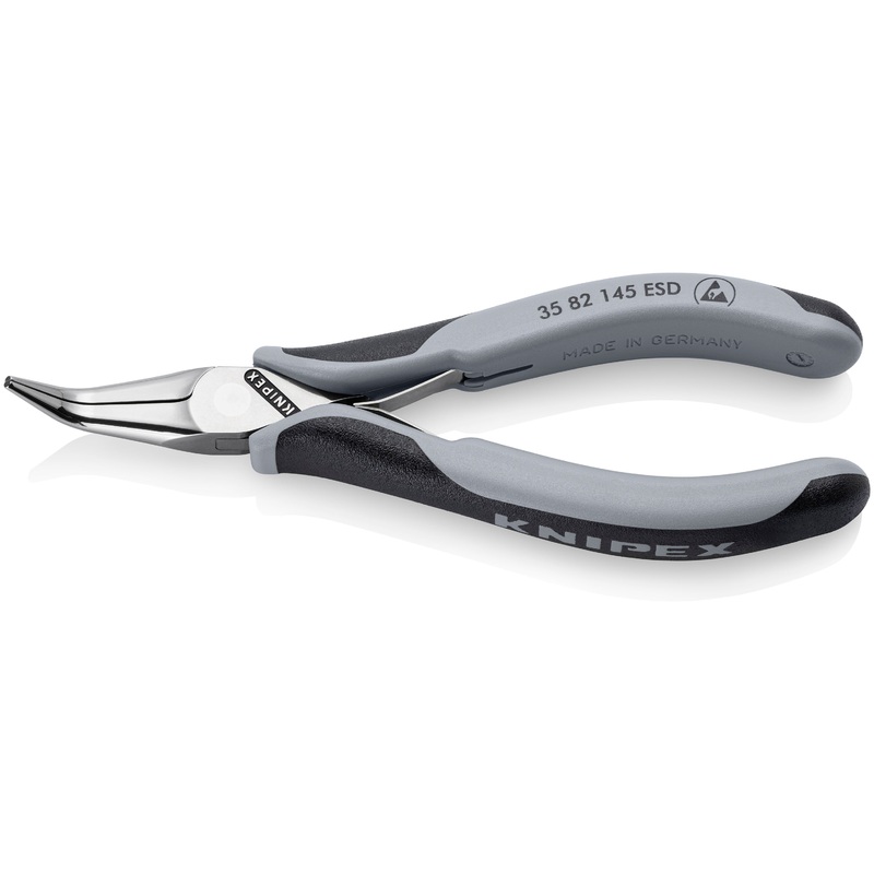 Knipex Electronics Pliers ESD with multi-component grips mirror polished 145 mm 35 82 145 ESD
