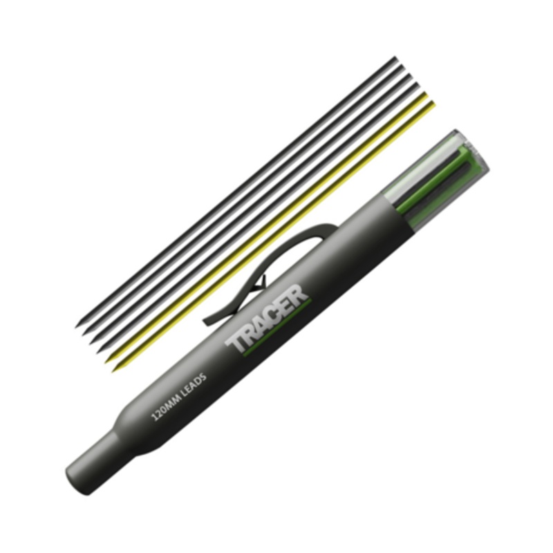 Tracer 6 Piece Deep Hole Pencil Replacement Leads with Site Holster for ALH1