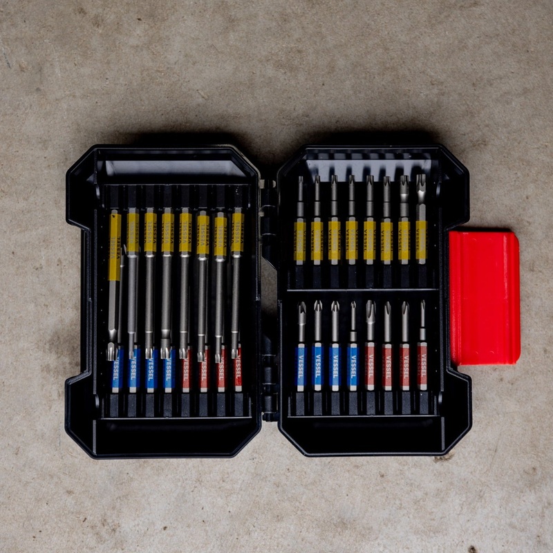 Vessel 32 Piece GOSAI Bit Set in Hard Case