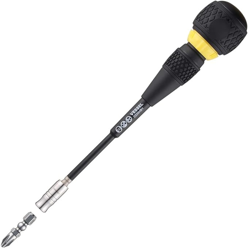 Vessel No.2200MBH Ratchet Bit Holding Screwdriver