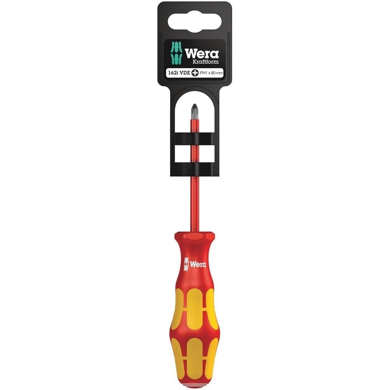 Wera 05100011001 1 x 80 mm "162i PH VDE" Insulated Screwdriver for Phillips Screws