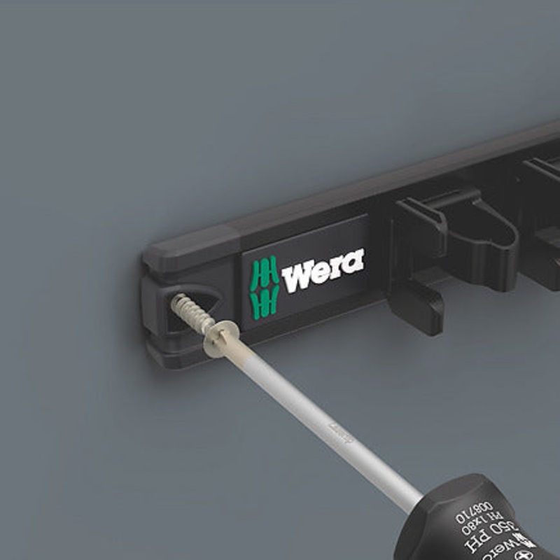 Wera 9611 Magnetic rail for up to 9 Kraftform screwdrivers, empty