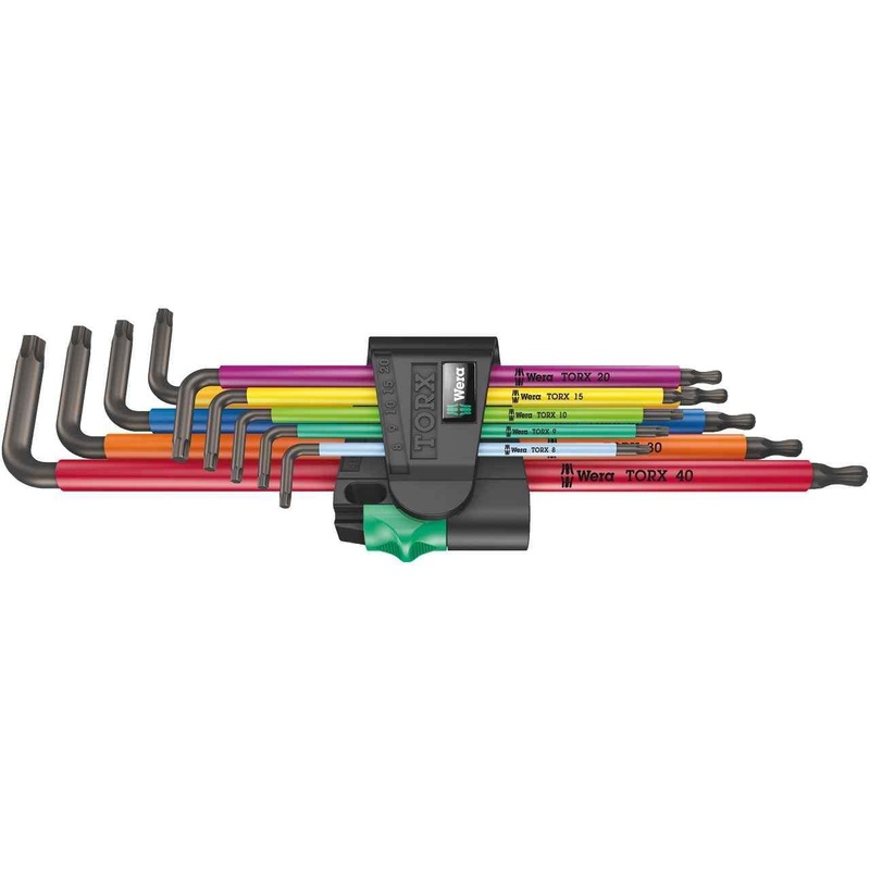 Wera Multicolour TORX 967SL/9 Socket 9 Piece Allen Key Set
