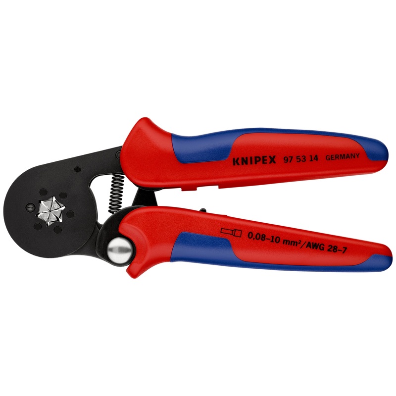 Knipex Crimping Pliers for Wire Ferrules Self-Adjusting with Lateral Access 180mm - 97 53 14