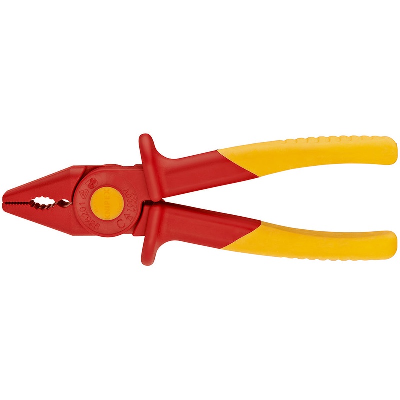 Knipex Flat Nose Plastic Pliers insulating 1000V-insulated 180mm - 98 62 01