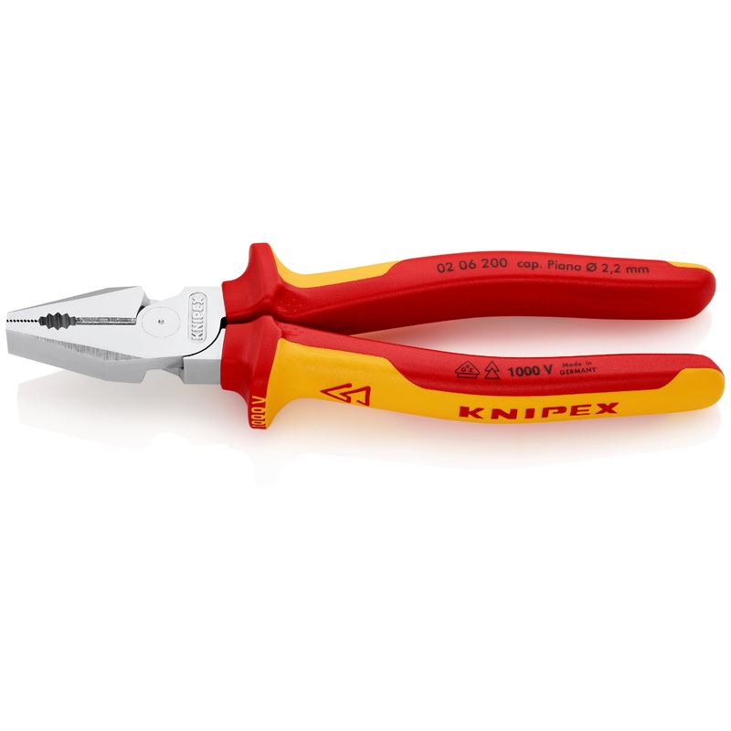 Knipex High Leverage Combination Pliers 1000V-insulated 200mm - 02 06 200