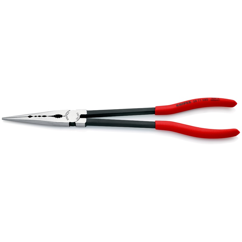 Long Reach Needle Nose Pliers with Transverse Profiles 280mm - 28 71 280