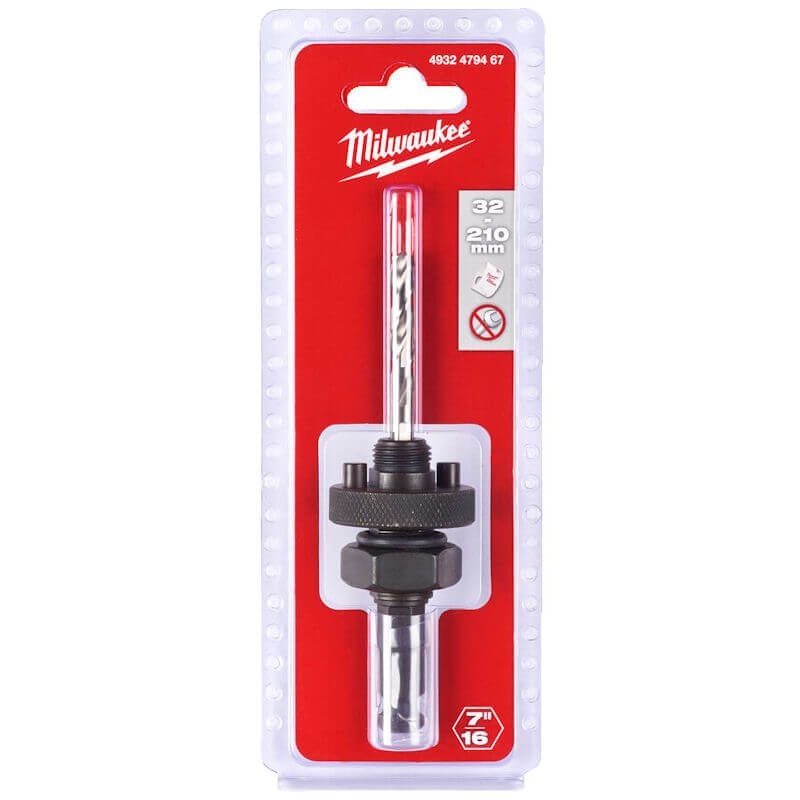 Milwaukee 7/16" Hex Arbor (for 32-210mm holesaws) 4932479467