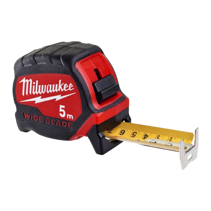 Milwaukee Premium Wide Blade Tape Measure 5m 4932471815
