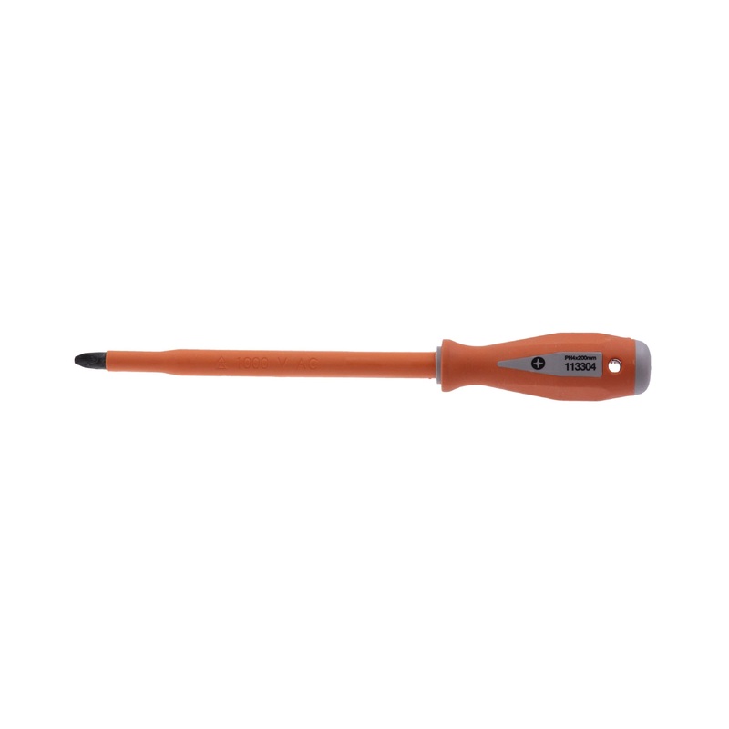 Boddingtons Electrical Insulated Phillips Screwdriver, PH4, 200mm Blade Length, 320mm Length 113304