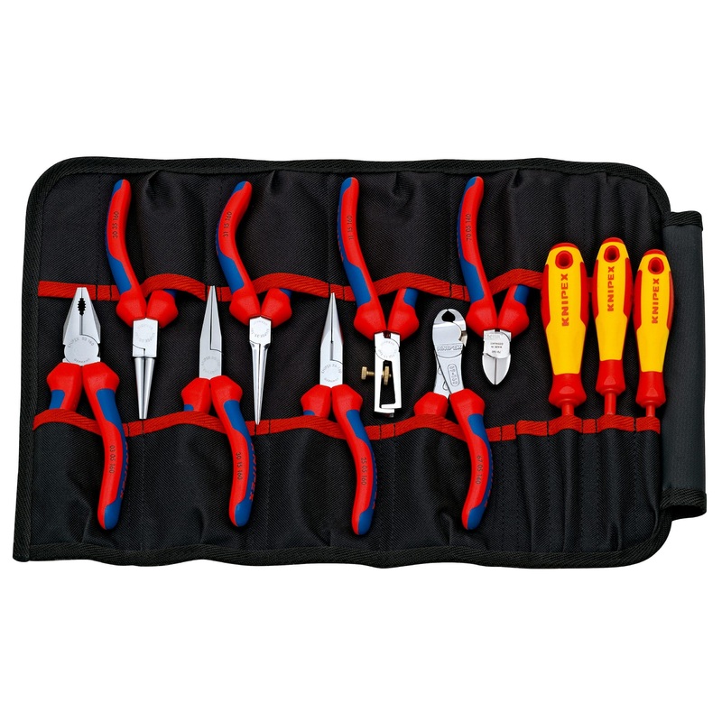 Knipex 11 Piece Telecom Tool Kit In Tool Roll - 00 19 41