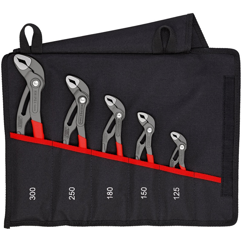 Knipex Cobra 5 Piece Pliers Set in Tool Roll - 00 19 55 S5