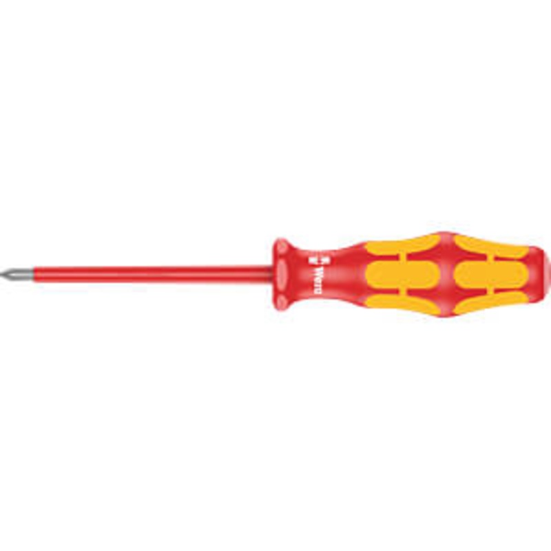 Kraftform Plus VDE 162i PH VDE Insulated Screwdriver for Phillips Screws, 1 x 80 mm