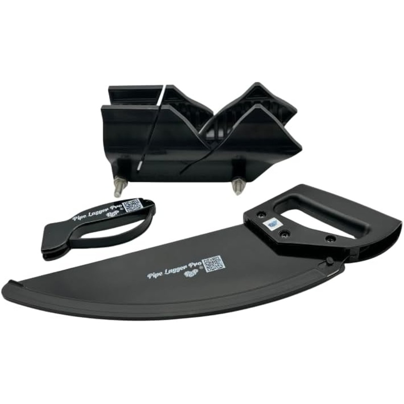 PBP PipeLagger Pro Pipe Insulation Mitre Tool 33-85mm & Insulation Saw Black Plus Free Saw Sharpener