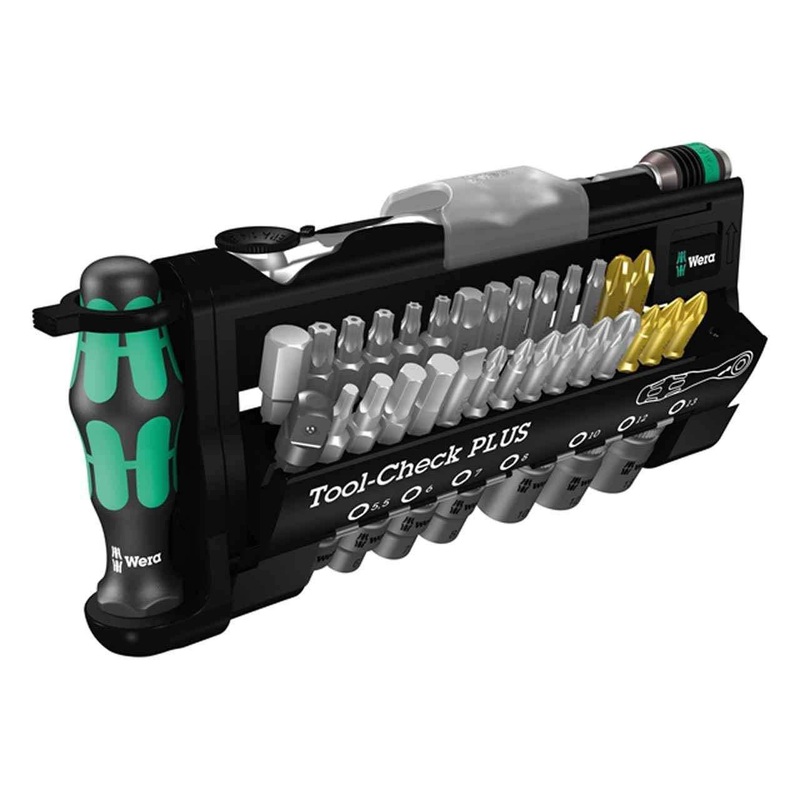 Tool-Check Plus 39 Piece Mini Bit Ratchet, Socket, Screwdriver & Bit Set