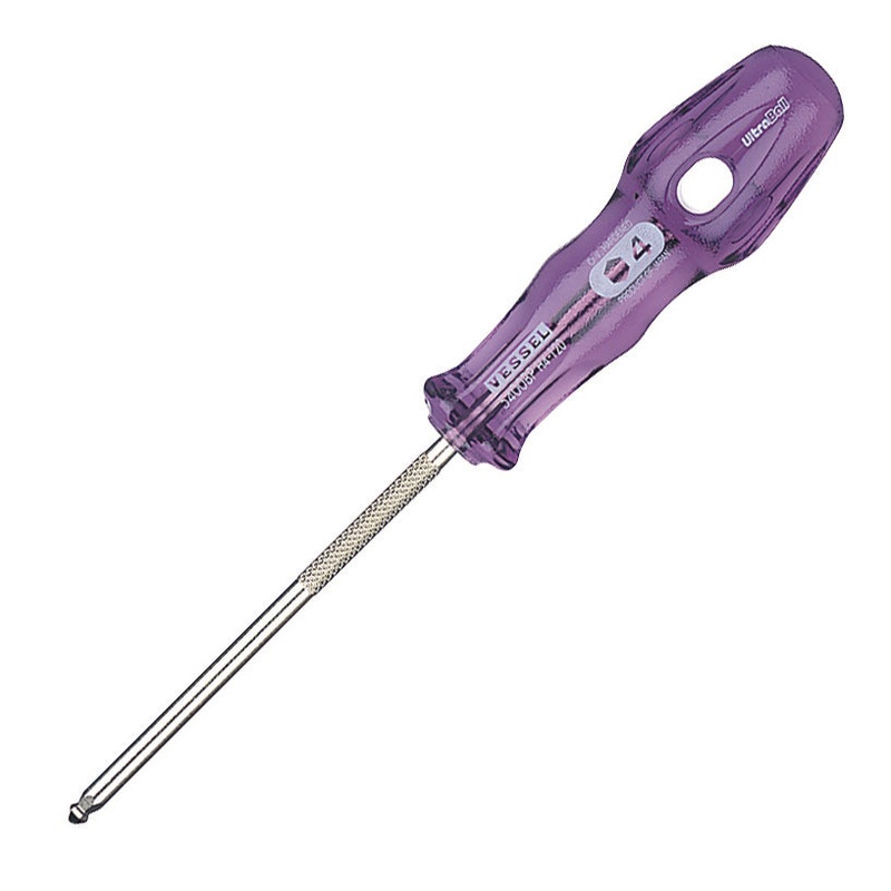 Vessel Power Grip UltraBall Screwdriver No. 5400BP H4-120