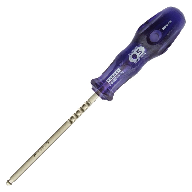 Vessel Power Grip UltraBall Screwdriver No. 5400BP H5-120