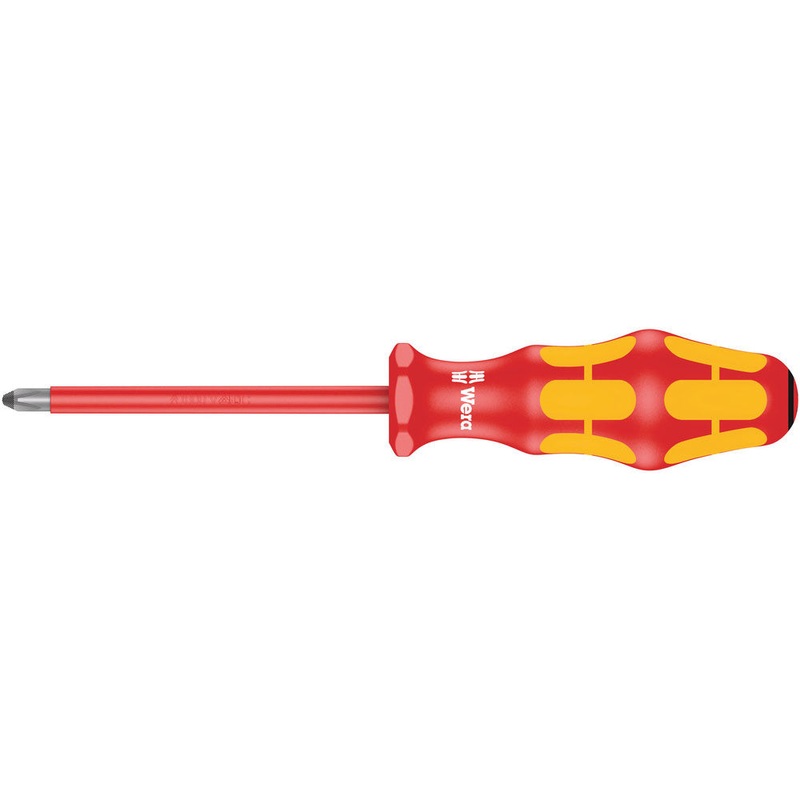 Wera 05006164001 Kraftfom Plus 165 i PZ VDE Screwdriver Pozidriv PZ2 x 100mm