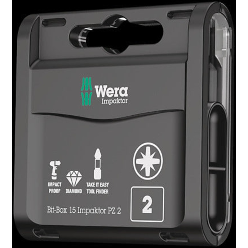 Wera Impaktor PZ2 15 Piece Bit-Box 05057763001