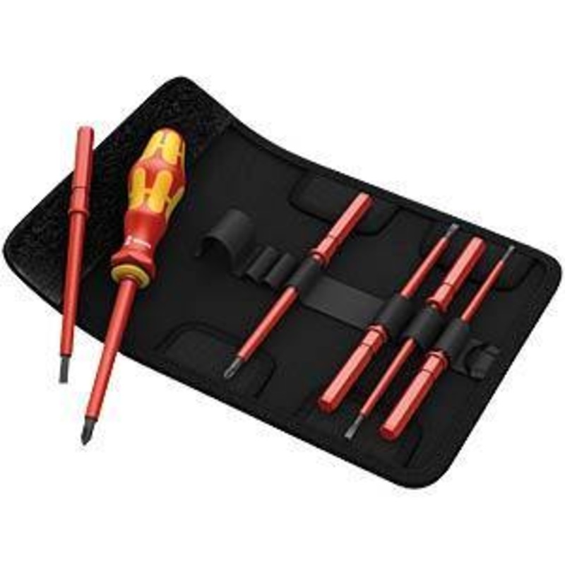 Wera Kraftform Kompakt VDE 7 Universal 1 PZ/SL 7 Piece Interchangeable Screwdriver Set