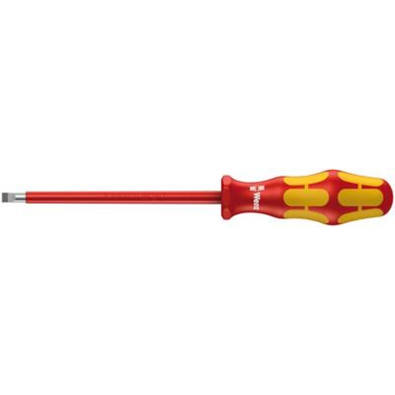 Wera Kraftform Plus 160i VDE" Insulated Screwdriver for Slotted Screws 0.5 x 3 x 100 mm