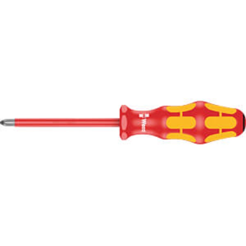 Wera Kraftform Plus VDE 160i SBVDE Insulated Screwdriver for Phillips Screws, 2 x 100 mm