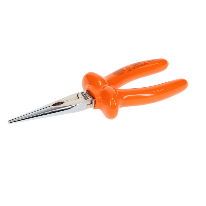Boddingtons Electrical Insulated Snipe Nose Pliers with Side Cutter 200mm