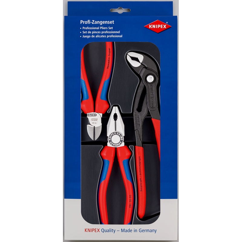Knipex 3 Piece Plier Set - 00 20 09 V01