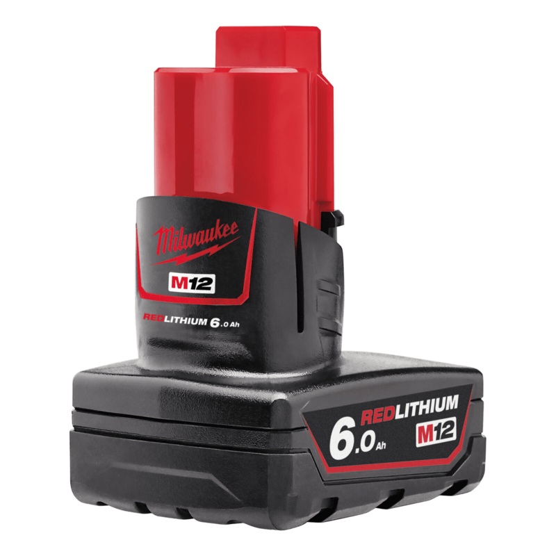 Milwaukee M12 B6 12v 6.0Ah Li-Ion Battery - 4932451395