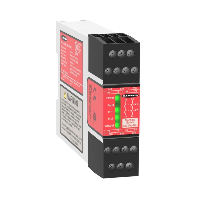 Banner 60987 | GM-FA-10J | Safety Relay Module for Interlocks