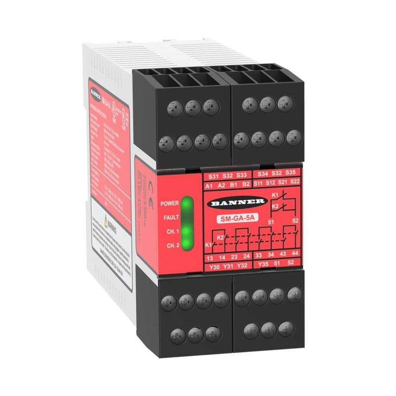 Banner 66093 | SM-GA-5A | Safety Relay Module for Safety Mats