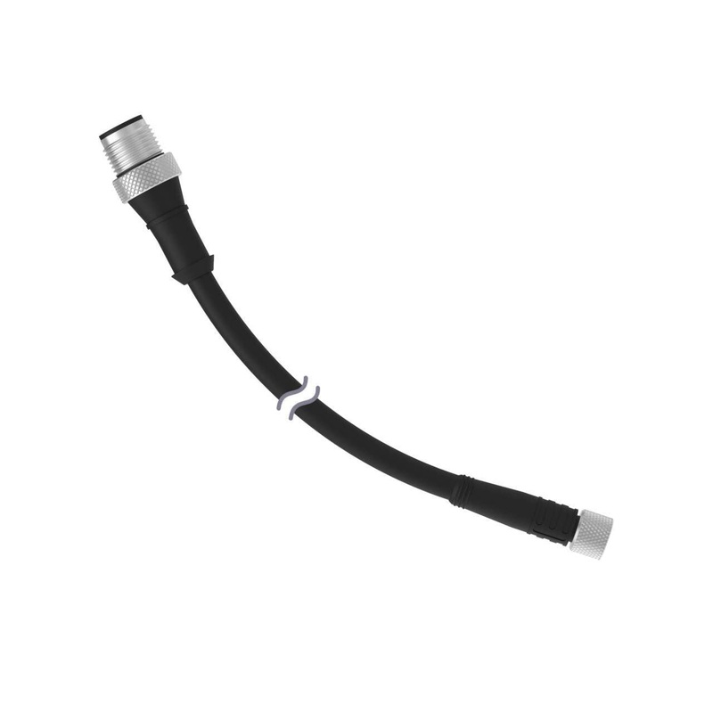 Banner 14476 | PKG3M-.5-MQDCM4IO | Cordset M8 Threaded to A-Code M12 Double Ended