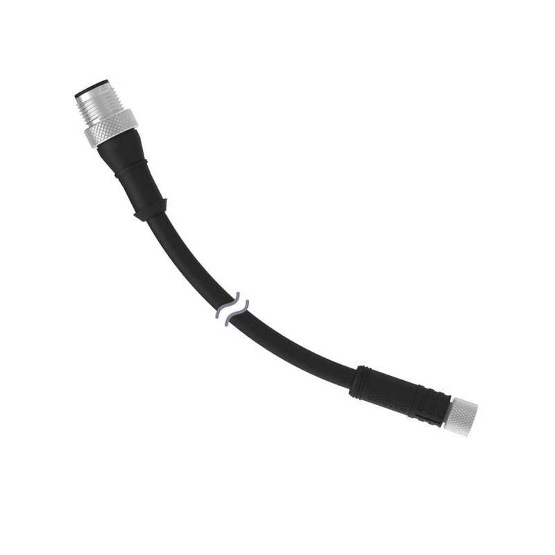 Banner 19861 | PKG4M-403-MQDEC-19861 | Cordset M8 Threaded to A-Code M12 Double Ended